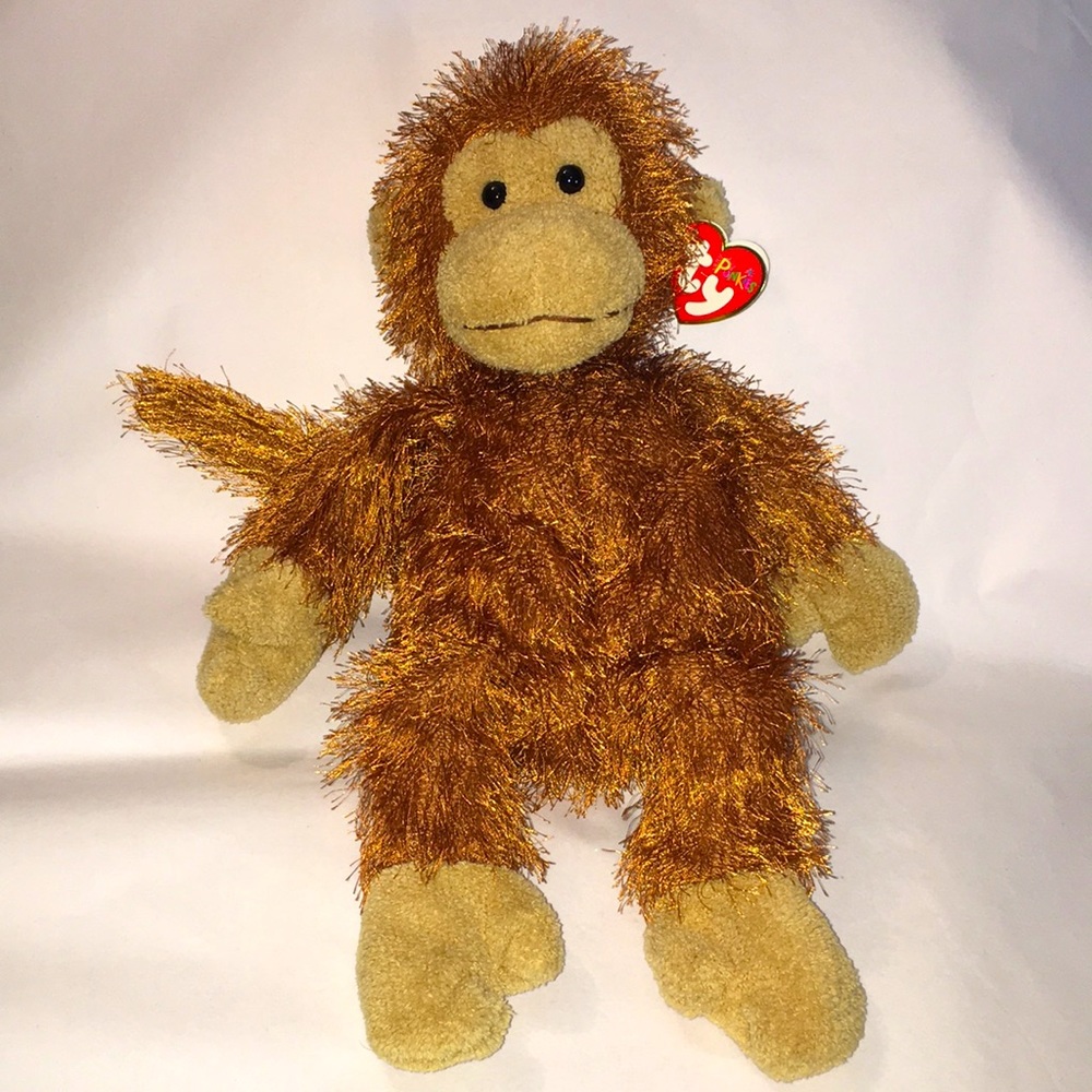 Punkies TY ZIG ZAG Auburn monkey beanie baby